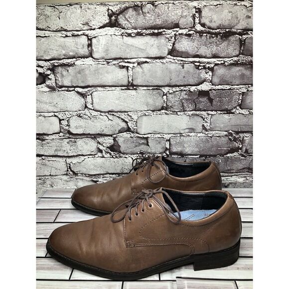 Vionic Joseph Orthaheel Brown Leather Plain Toe Oxfords Lace Shoes Men Sz 10.5US - Picture 3 of 16